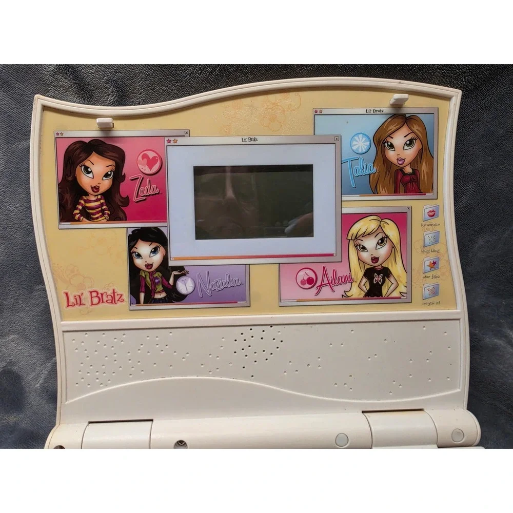 Lil Bratz Learning Laptop 2004 MGA Vintage Pink Y2K Educational Toy for parts